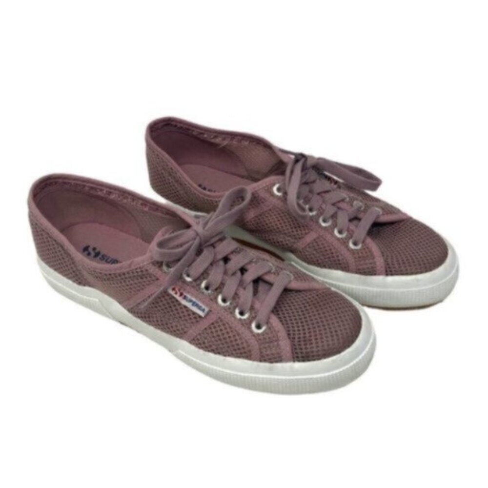 Superga | Women's Purple Lace Up Plum Sneakers Shoes Size 9
